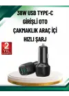 3A Güç Kapasiteli USB &amp; Type-C Çakmaklık Şarj Adaptörü