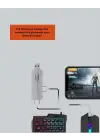 5’i 1 Arada Mobil Oyun Seti Klavye Mouse Dönüştürücü iOS &amp; Android