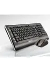 A4 TECH 9300F Q Kablosuz Usb Siyah Lux Multimedya Klavye/Mouse Set