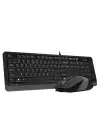 A4 TECH F1010 Q USB GRİ MM KABLOLU KLAVYE MOUSE SET