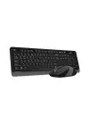 A4 TECH FG1010 Q Kablosuz Gri Multimedya Klavye/Mouse Set