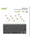 Acer OKR220 Siyah MultiDevice Dual Mode 2.4GHZ Bluetooth Klavye (Smart Tv)(Android)