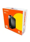 Adata 6Tb HM800 3.5 Usb 3.2 Gen1 (max.5Gbps) Siyah Harici Harddisk