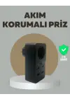 Akıllı Akım Dengelemeli Priz 2500W 4 USB Type C Çıkışlı