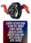 Amoled Ekran Akıllı Saat Üç Kordonlu İOS Android Uyumlu