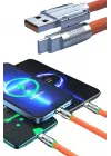 Android ve İOS Uyumlu 180 Derece Type-c Şarj Kablosu