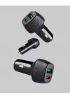 Araç Tipi Hızlı Şarj Adaptörü Type-C PD USB Çift Port Kompakt