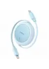 Baseus P10364500311-01 Free2 Pull 1m Şarj Kablo USB-C Mavi