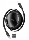 Baseus P10364501111-00 Free2Pull Makaralı Şarj Kablosu USB-C-Lightning 20W 1m