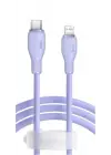 Baseus Pudding USB-A Light 2.4A Kablo 1.2m Mor (P10355700511-00)