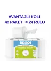 Bezos Professional İçten Çekmeli Kağıt Havlu 4 Koli | 24 Rulo | Endüstriyel Kullanım