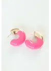 CCB Pembe Gold Çift Renk Küpe