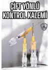 Çift Taraflı Elektrik Kontrol Kalemi Şeffaf Tornavida