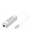 Digitus DA-70253 USB Type-C™ 3-Port Hub + Fast Ethernet LAN Adapter