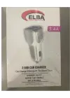 Elba ELB28-AR3P ELBA 3.4A 2USB ARAÇ BAŞLIK