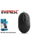 EVEREST SM-385 KABLOLU USB SİYAH 1200DPI OPTİK MOUSE