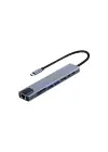 FRISBY FA-7682C Type-C - 8 in1 RJ45+TF/SD+HDMI+USB*2+Type-C+PD