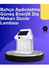 Güneş Enerjili Hareket Sensörlü Duvar Lambası