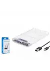 HADRON HDX1766 HDD KUTU TYPE-C3.1 + USB3.0 2.5 TRANSPARENT