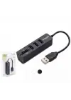 Hadron Hdx7009 Usb Hub Combo 3-Usb + Sd + Tf Siyah