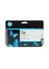 HP 738 Yellow Sarı 130ML Plotter Kartuşu 498N7A