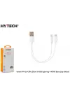 Hytech HY-X114 2İN1 20cm 3A USB Lightning + MİCRO