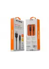 Hytech HY-X250 3A Micro Usb 1,2m Siyah Data + Sarj Kablosu