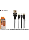 Hytech HY-X505 1.2M 3A MicroUSB+Lightning+TypeC 3