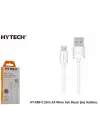 Hytech HY-X88 0.25m 2A Micro Usb Beyaz Şarj Kablos