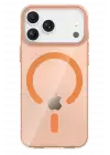 Joko Apple iPhone 17 Pro Max PC Blank Magsafe Kapak - Turuncu