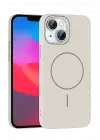 Joko iPhone 15 Plus Broş Magsafe Kapak - Krem