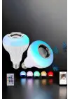 Kablosuz Bluetooth Hoparlör Led Lamba