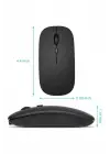 Kablosuz Mouse Fare Şarjlı Bluetooth Wireless Çift Modlu Sessiz
