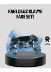 Kablosuz PS4 Controller Çift Motorlu Dayanıklı Gamepad