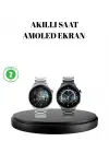 Kablosuz Şarjlı Bluetooth Görüşmeli Akıllı Saat – Android &amp; iOS Uyumlu