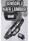 Kafa Lambası Kamp Lambası Sensörlü Şarjlı Ayarlanabilir