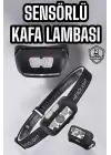 Kafa Lambası Kamp Lambası Sensörlü Şarjlı Ayarlanabilir