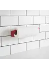 Kırmızı Peçete Askısı Mutfak Duvar Tipi Peçetelik Organizer