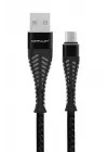 Konfulon S61 Micro USB Kablo 1.2M 2.1A - Siyah