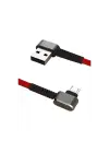 Konfulon S73 Micro USB Kablo 1M 2.1A - Kırmızı
