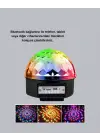 LED Disko Küresi Bluetooth Hoparlörlü Ritimle Senkronize Döner Işıklı