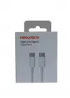 Megatech CC22 1mt Usb Type-C to Type-C Şarj ve Data Kablosu