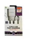 Megatech Mt-CT2 2.2a 2ın1 Typc-e Ev Şarj+Type-c Kablo Hızlı Şarj