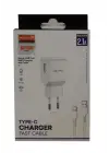 Megatech MT-EC03 2.1A Micro Usb TYPE-C Kablo+ Ev Şarj Adaptörü Hızlı Şarj