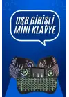 Mini Klavye Gaming Pc Playstation Ledli Mouse Rgb Mouse Bluetooth Usb