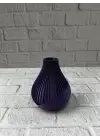 MOR VAZO ÇİZGİLİ