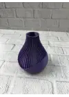 MOR VAZO ÇİZGİLİ