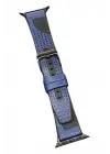 Movenchy Apple Watch 45mm Buff Deri Kordon - Lacivert