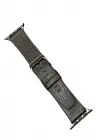 Movenchy Apple Watch 45mm Buff Deri Kordon - Siyah