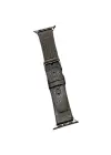 Movenchy Apple Watch 45mm Buff Deri Kordon - Siyah